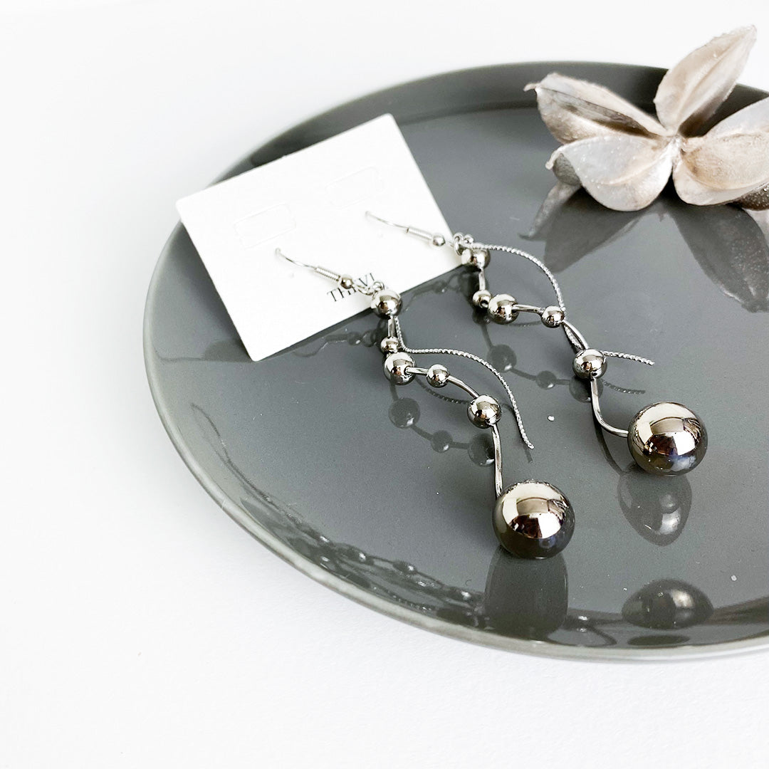 シルバースパイラル イヤリング/ピアス