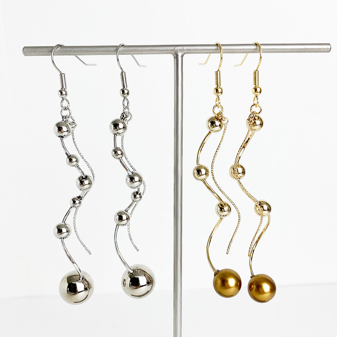 シルバースパイラル イヤリング/ピアス