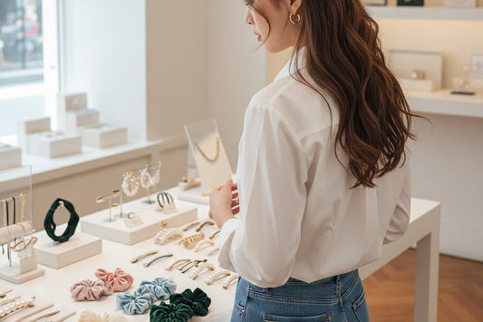 シンプルなワンピースに合わせるアクセサリー、小物の選び方