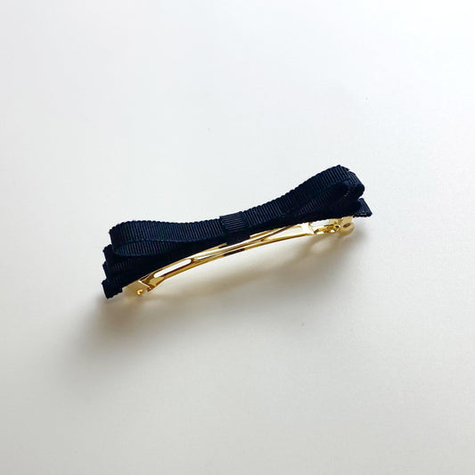 グログランリボンバレッタ