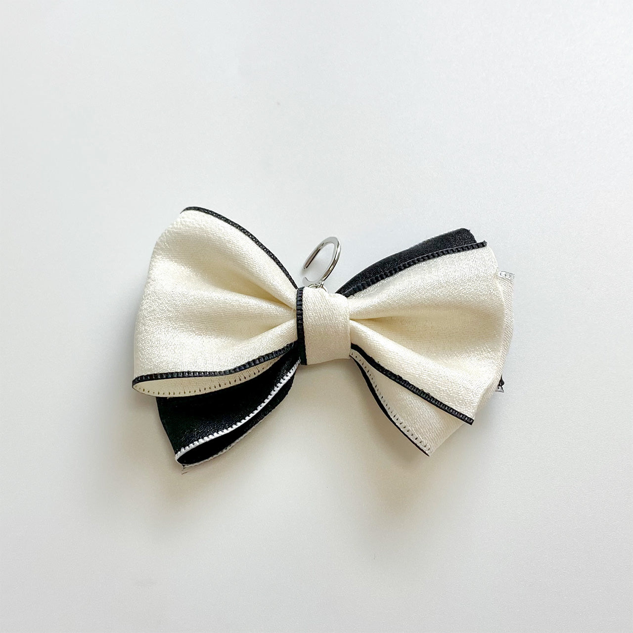 バイカラーリボン イヤーフック