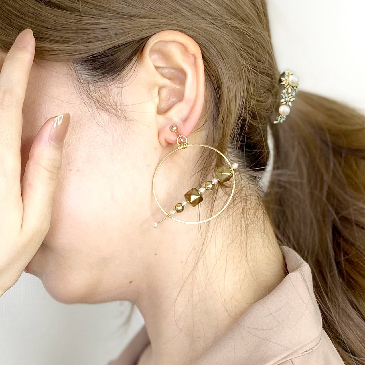 アシンメトリーデュオ　イヤリング/ピアス