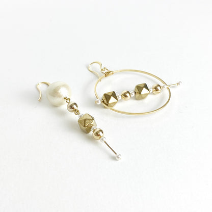 アシンメトリーデュオ　イヤリング/ピアス
