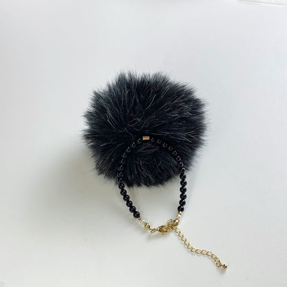 ブラックファーブレスレット画像_3