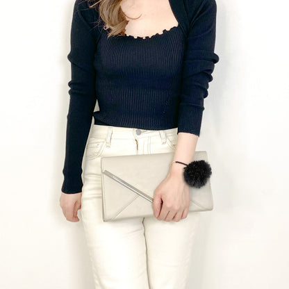 ブラックファーブレスレット