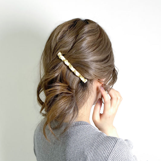 チェーンバレッタ＿ホワイト着装画像