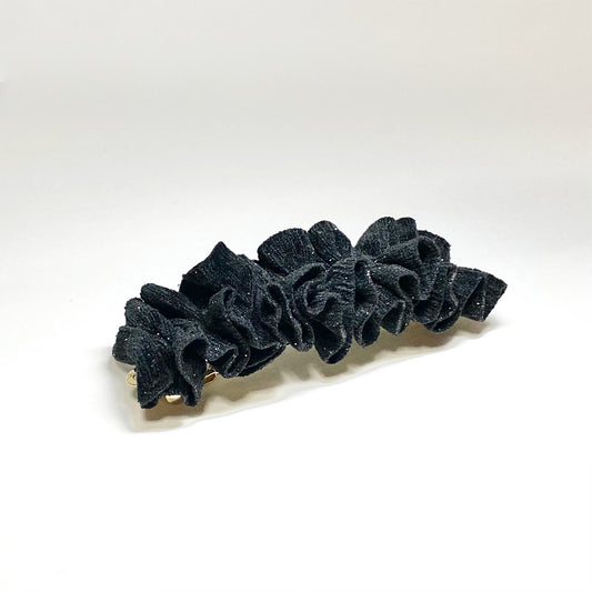 ベロア-フリルバレッタ画像_1