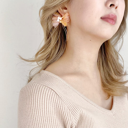 ゴールドグロウフリル イヤリング・ピアス