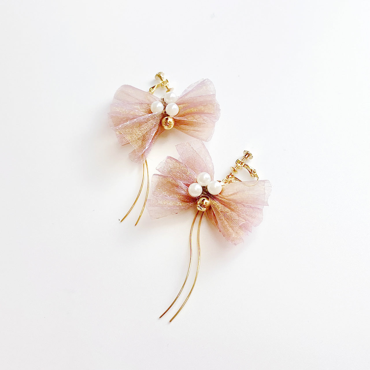 ゴールドグロウフリルイヤリング画像_1